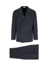 Boglioli Double-breasted Suit - Navy In Blue