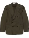 Boglioli Double-breasted Tailored Jacket In Green