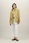 Boglioli Double Cotton Drill Caban In Green
