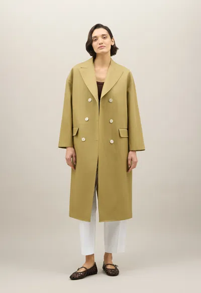 Boglioli Double Cotton Drill Overcoat