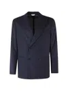 Boglioli Double-breasted Blazer In Blue