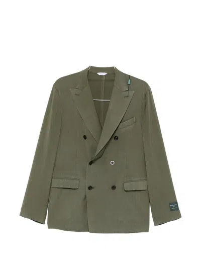 Boglioli Double-breasted Jacket In Green