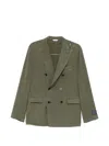 Boglioli Double-breasted Jacket In Green