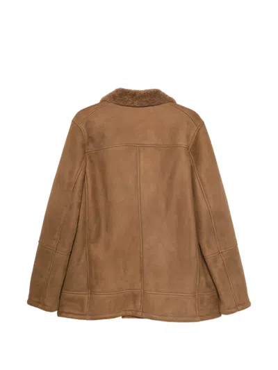 Boglioli Double-breasted Leather Jacket In Multi