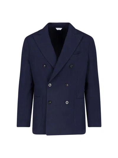 Boglioli Doppelreihiger Wollblazer In Blue