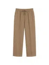 Boglioli Drawstring Elasticated Trousers In Brown