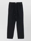 Boglioli Drawstring Trousers Featuring Practical Back Pockets In Black
