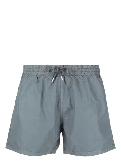 Boglioli Drawstring-waistband Cotton Swim Shorts In Grau