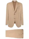 Boglioli Beige Cotton And Lycra Suit In Neutrals