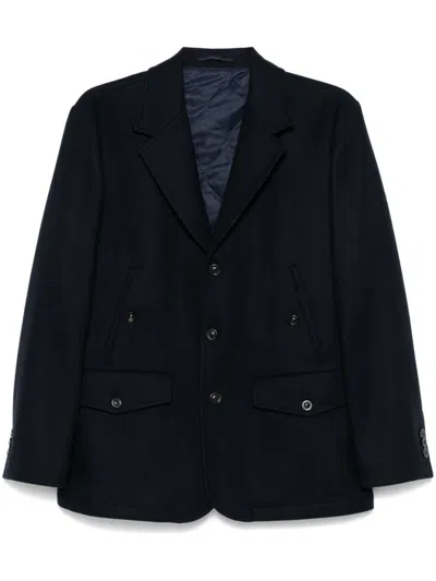 Boglioli Felted Jacket In Blue