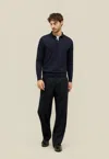 Boglioli Flannel Fluid Trousers In Blue