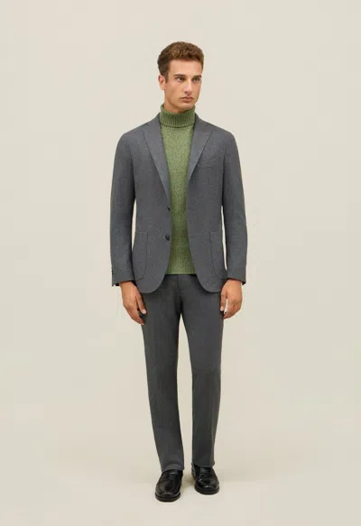 Boglioli Flannel K-jacket In Gray