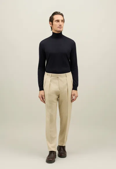 Boglioli Flannel Mario Trousers In Black