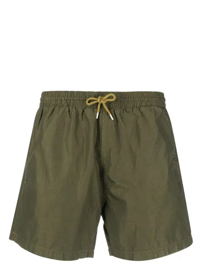 Boglioli Flap-pocket Swim Shorts In Green