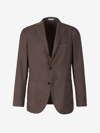 Boglioli Cashmere Flowy Blazer In Brown