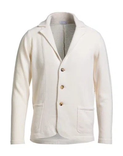 Boglioli Four Elements Man Blazer Cream Size Xl Virgin Wool, Cashmere In White