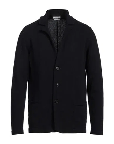 Boglioli Four Elements Man Blazer Midnight Blue Size M Virgin Wool, Cashmere In Black