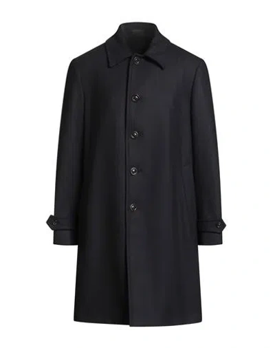 Boglioli Four Elements Man Coat Midnight Blue Size 44 Wool, Polyester, Polyamide, Cashmere