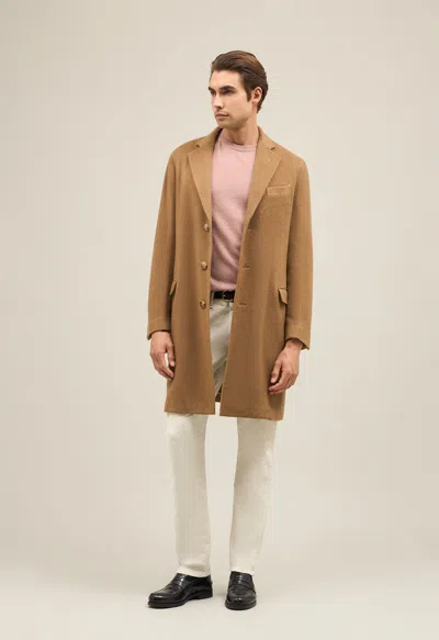 Boglioli Garment Dyed Cashmere K-coat In Dark Beige