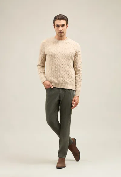 Boglioli Garment Dyed Corduroy 5-pocket Trousers In Green