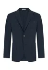 Boglioli Garment Dyed Cashmere Silk K-jacket In Blue