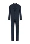 Boglioli Cotton Linen Satin Dover Suit In Blue