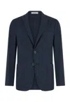 Boglioli Garment Dyed Cashmere Silk K-jacket In Blue