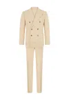 Boglioli Garment Dyed Linen Dover Suit In Beige