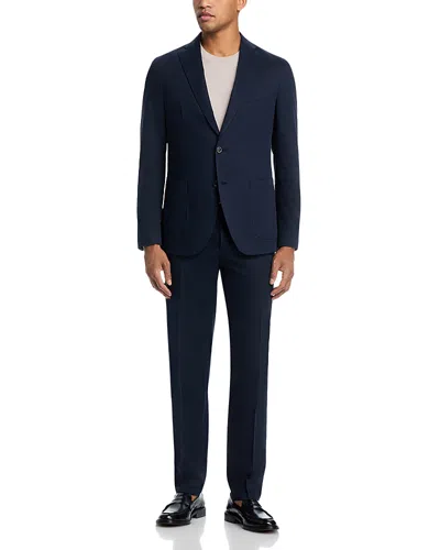 Boglioli Garment Dyed Lyocell & Cotton Slim Fit K Suit In Blue