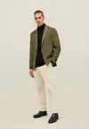 Boglioli Garment Dyed Moleskin K-jacket In Green