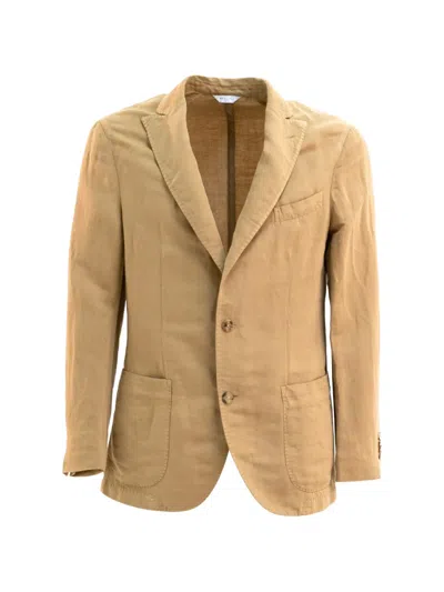 Boglioli Garment-dyed Suit In Brown