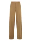 Boglioli Garment-dyed Trousers In Brown