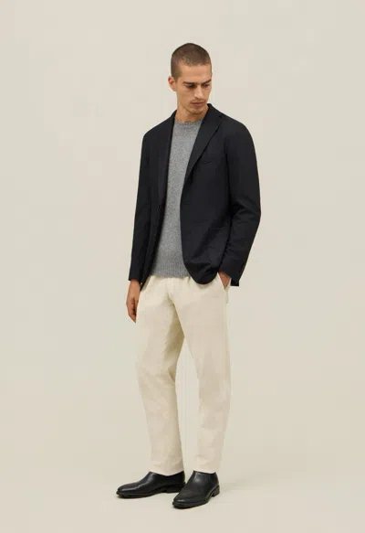 Boglioli Garment Dyed Wool K-jacket In Black