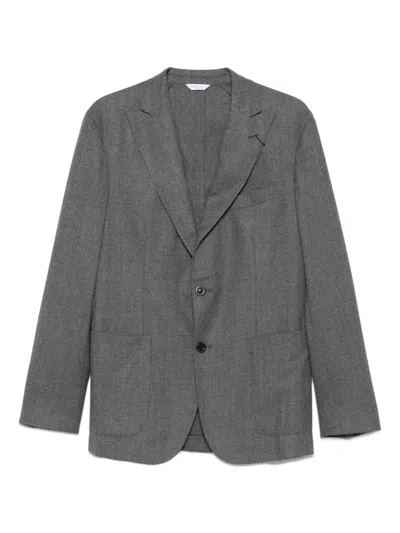 BOGLIOLI BOGLIOLI GRAY JACKET WITH BUTTONS