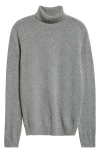 Boglioli Heathered Grey Wool & Cashmere Turtleneck In Gray