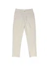 Boglioli Herringbone-pattern Cotton Trousers In Gray