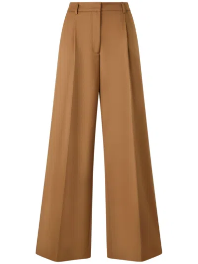 Boglioli High-waisted Trousers In Brown