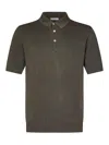 Boglioli Sweaterlight Green Honeycomb Cotton Short-sleeved Polo Shirt. In Green