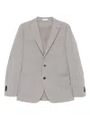 Boglioli Houndstooth-pattern Blazer In Grey