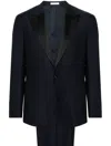 Boglioli Interlock-twill Virgin-wool Suit In Blue