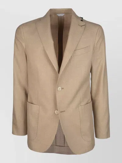 Boglioli Jacket And Gilet Notch Lapel Front Pockets In Brown