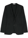 Boglioli Single Breasted Jacket Notch Lapel Pockets In Black