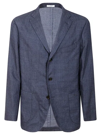 Boglioli Wool-blend Blazer In Navy
