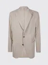 Boglioli Tailored Jacket With Front Pockets And Back Vent In Neutral