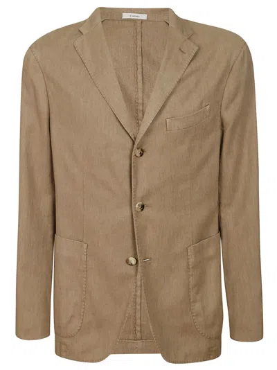 Boglioli 3 Bott Cotone Lino In Brown