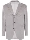 Boglioli Tailored Jacket With Notch Lapel And Pockets In Gray