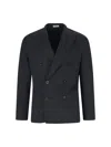 Boglioli Double-breasted Blazer In Blue