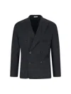 Boglioli Double-breasted Blazer In Blue
