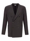 Boglioli 50kjacket Peak-lapels Double-breasted Blazer In Brown