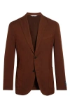 Boglioli K-jacket High Performance Virgin Wool Sport Coat In Brown